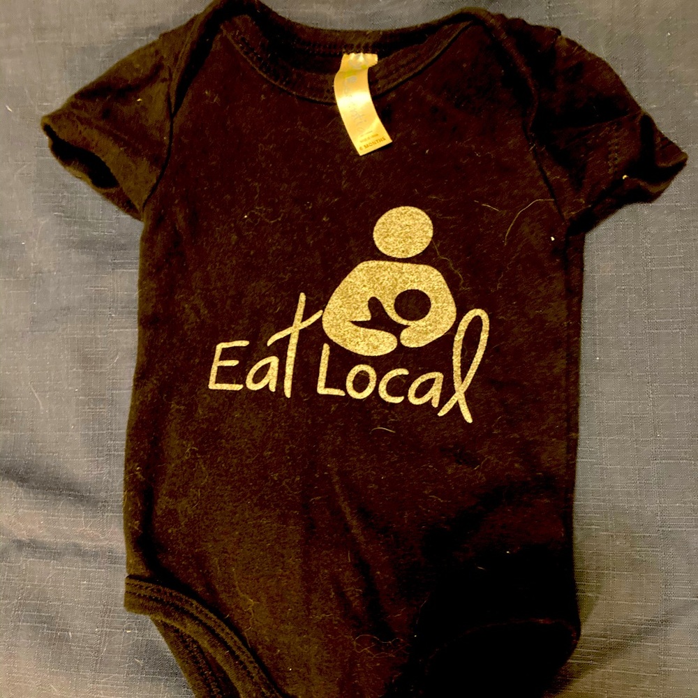 Eat Local breastfeeding onesie!